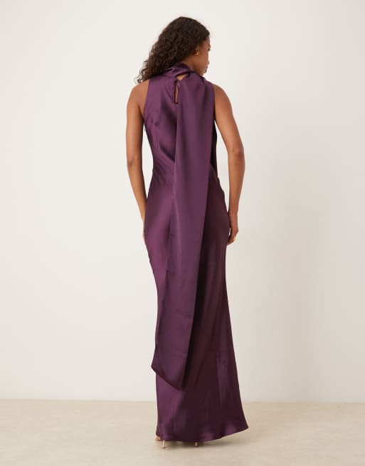 Robe Just Cavalli Violette A-Line - 100% Rayon - Taille S (IT 40) - Neuf Avec étiquettes