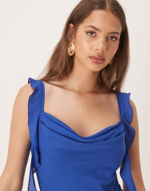 Pretty Lavish Rya midaxi dress in colbalt blue, 2 of 4