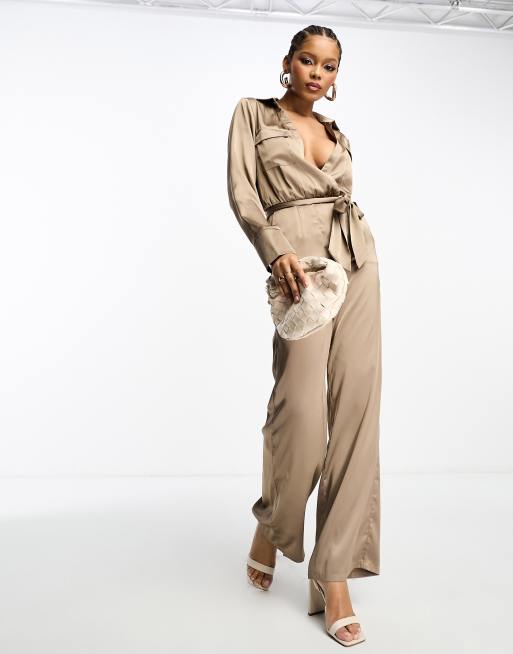 Asos cheap beige jumpsuit