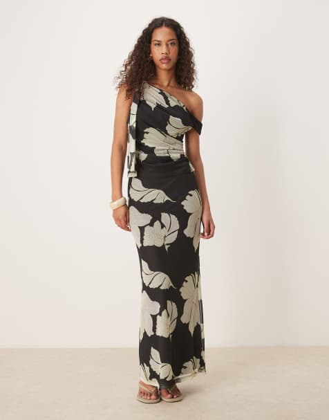 Pretty Lavish Shea jersey tie top in black and cream (part of a set) - view 1