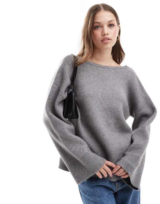 Slash neck sweatshirt on sale