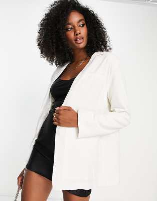 Cream deals longline blazer