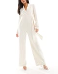 [Pretty Lavish] Pretty Lavish tailored jumpsuit in cream-White 8 Cream