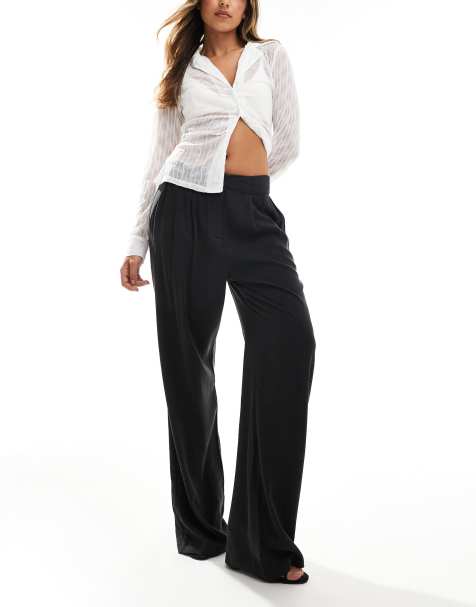 Pretty Lavish tailored smart trouser in black - view 1