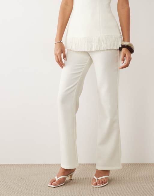 Pretty Lavish - Verona - Pantalon d'ensemble large et ajusté - Crème, 2 de 5