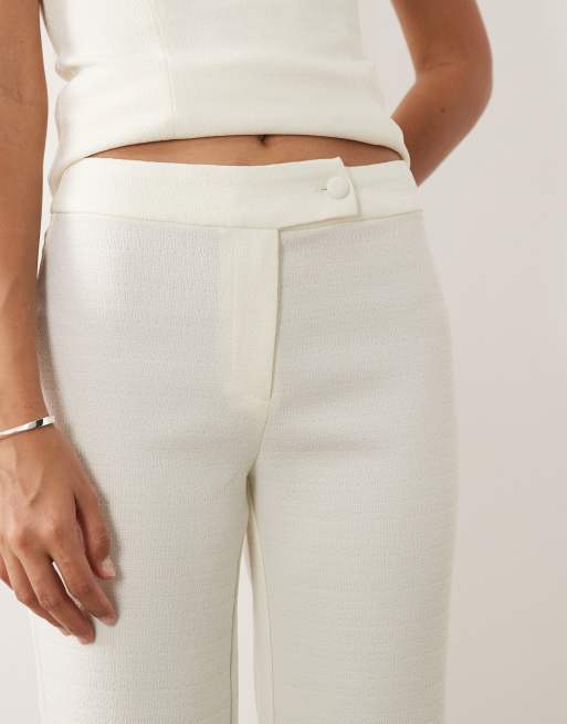 Pretty Lavish - Verona - Pantalon d'ensemble large et ajusté - Crème, 3 de 5