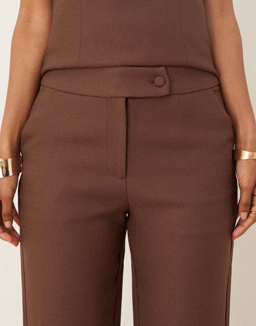 Pretty Lavish Verona trouser co-ord in chocolate, 2 of 4