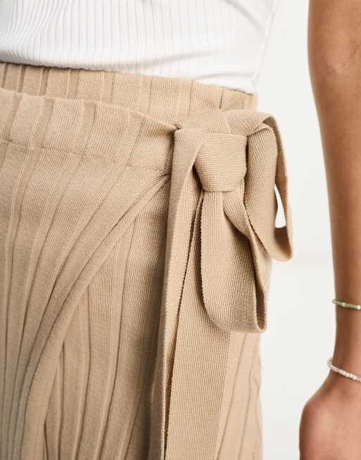 Linen knit outlet skirt