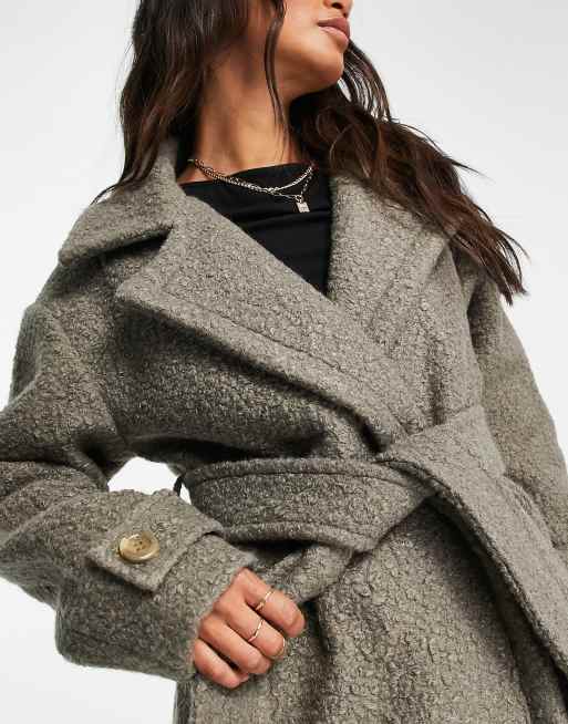 Asos hot sale boucle coat