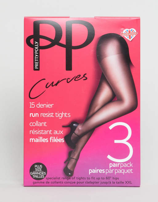 Pretty Polly 15 Denier 3 Pack Curve Tights, 3 of 3