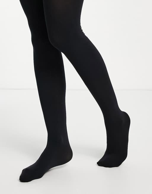 Pretty Polly 150 denier thermal tights in black | ASOS