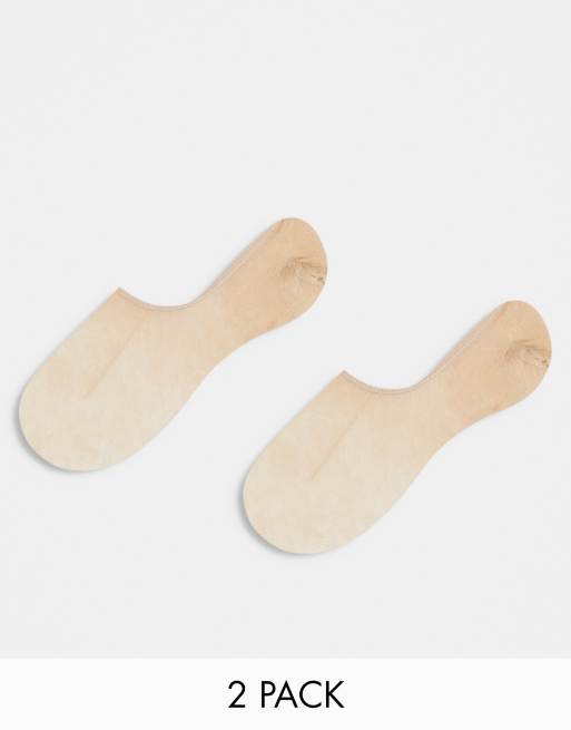 Pretty Polly – 2er-Pack Füßlinge in Beige