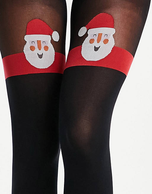 evaluar Consciente de trigo Pretty Polly Christmas santa tights in black | ASOS