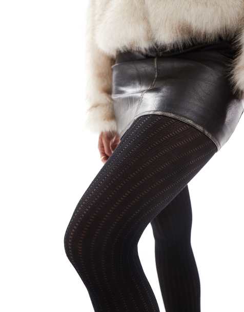 Pretty Polly - Collants côtelés - Noir - view 1