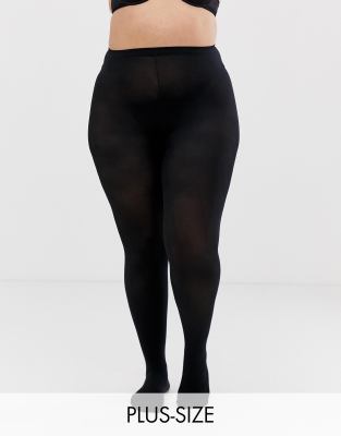 Pretty Polly Curve 60 Denier Opaque Tights in Black