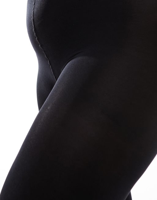 Pretty Polly Curve 60 denier opaque tights in black, 3 of 4