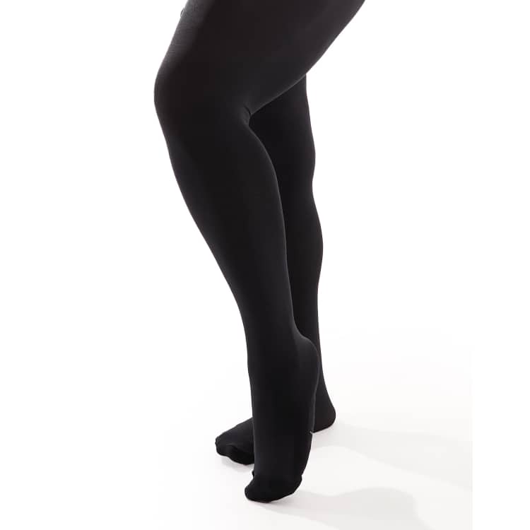 Pretty Polly Curve 70 denier cooling opaque tights in black ASOS