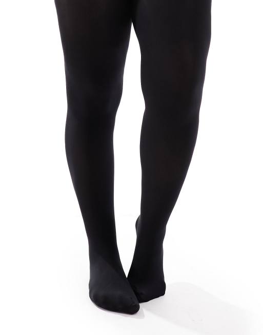 Pretty Polly – curve – Czarne kryjące rajstopy 60 den, 2 z 4