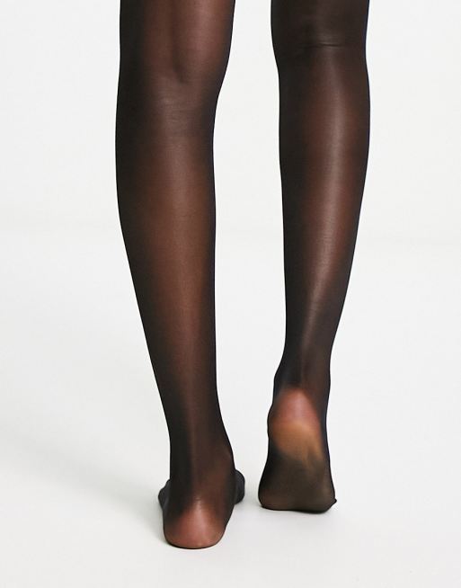 Pretty Polly – Day To Night – Svarta glansiga tights, 2-pack, 4 av 4