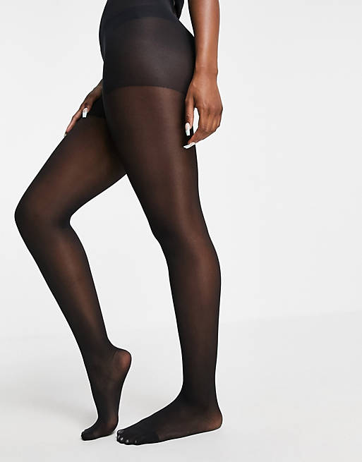 Pretty Polly Eco biodegradable and recyclable 20 denier tights in black