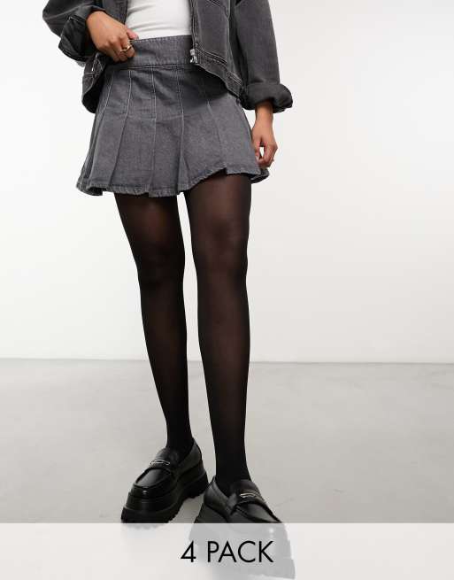 Pretty Polly – Everyday Opaques – Svarta tights på 60 denier, 4-pack
