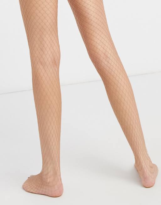 Cream 2025 fishnet stockings