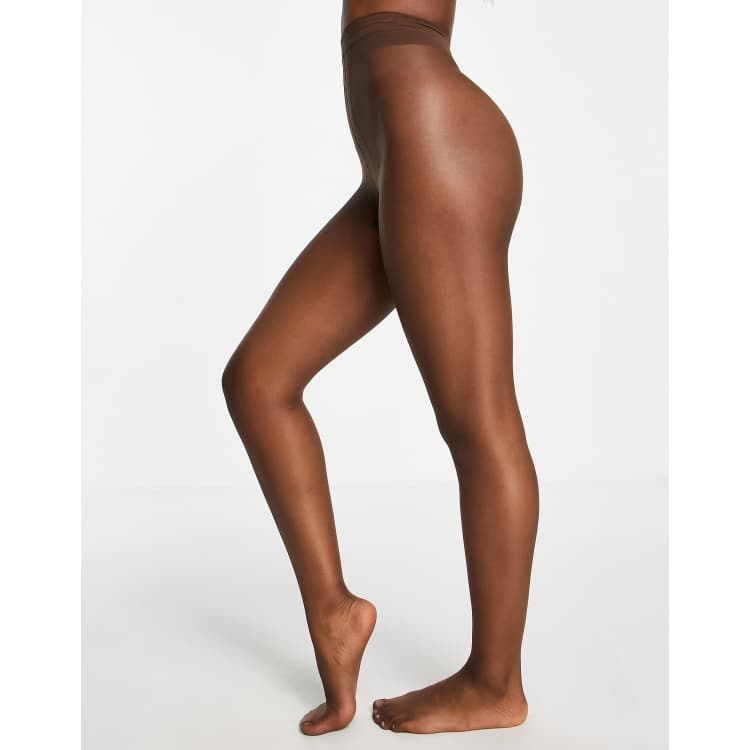 Pretty Polly Naturals Skin Tone 8 denier tights in dark