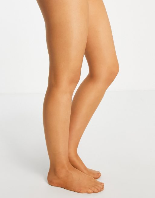 Pretty Polly Naturals Skin Tone 8 denier tights in light