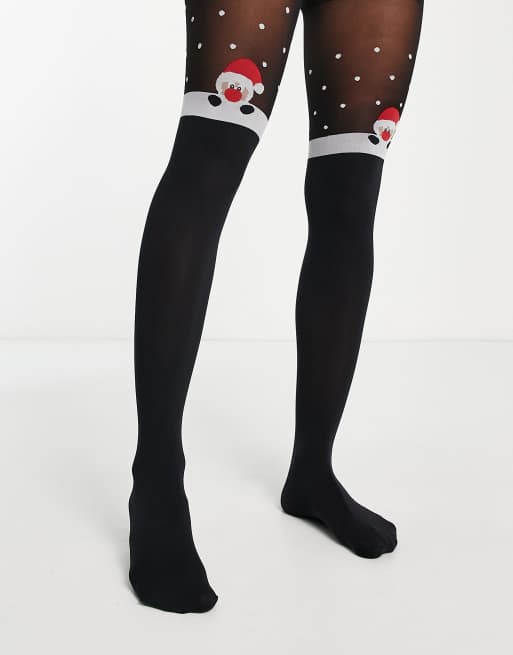 Pretty Polly Women's Star Backseam Tights - christmas novelty tight with  boxer body and sparkly star backseam design, Black (Black Mix), One Size at   Women's Clothing store