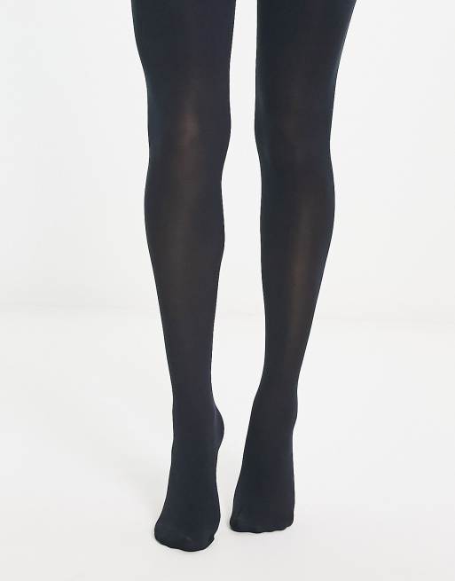 Pretty Polly Premium opaque 60 denier black tights in black | ASOS