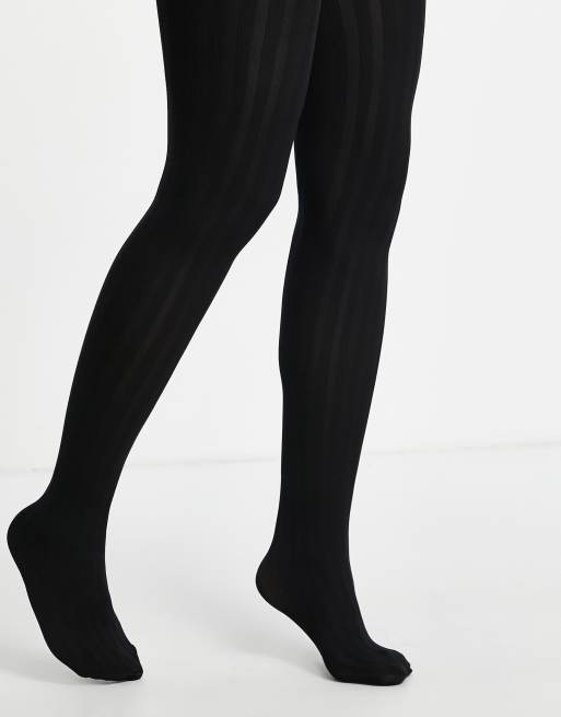 Pretty Polly ribbed tights in black | ASOS