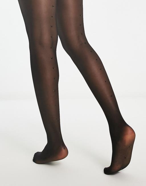 Pretty Polly Gloss Back Seam Tights (Hoseiree.com)