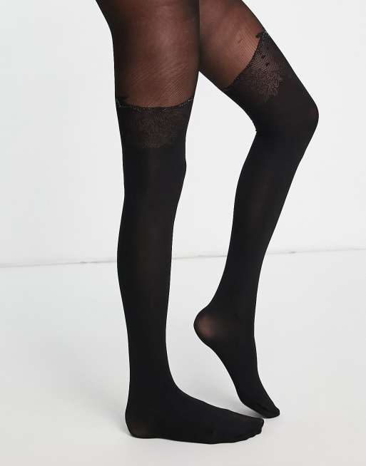 Mock over knee clearance tights