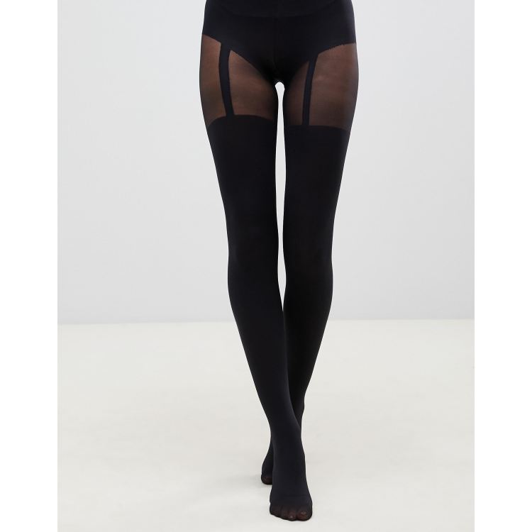 Suspender-like tights, Pretty Polly