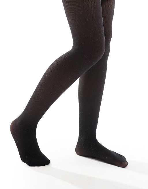 Pretty Polly – Svarta, glittrande strumpbyxor i finmaskigt nätmaterial , 3 av 3