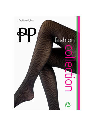 Pretty Polly zebra print tights in black