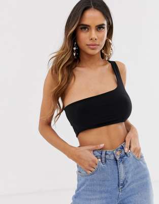 asos black evening tops