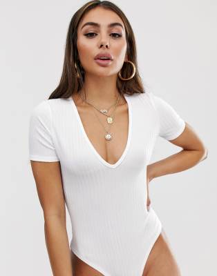 pretty little thing white bodysuit