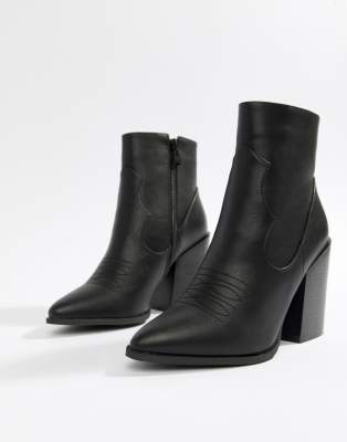 block heel western boots