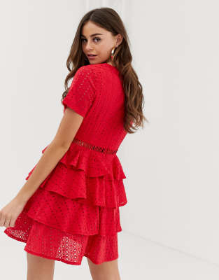 pretty little thing broderie dress