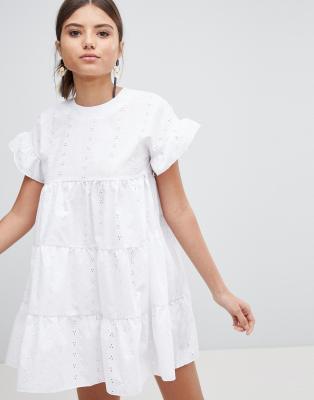 PrettyLittleThing Broderie Smock Dress | ASOS