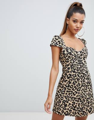 leopard dress pretty little thing
