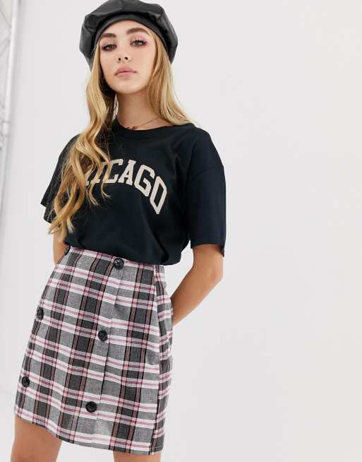 Checkered skirt pretty little thing sale