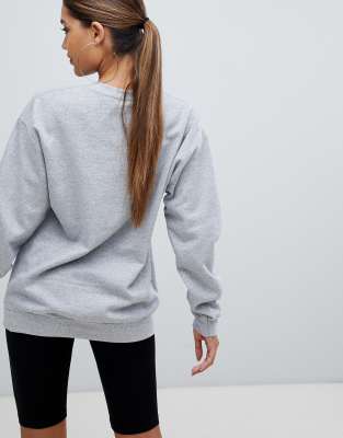 oversized slogan sweatshirt