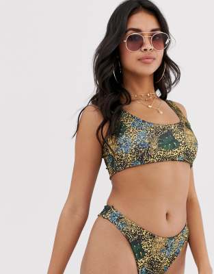 leopard print bikini pretty little thing