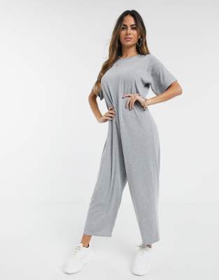 culotte jumpsuit with short sleeves