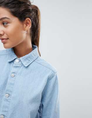 pretty little thing denim shirt