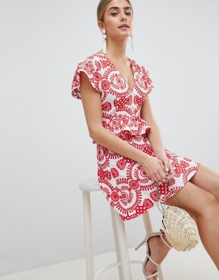 pretty little thing broderie dress