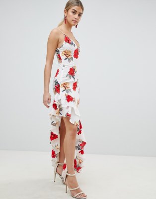 floral maxi with split