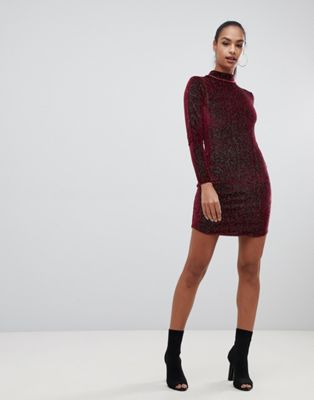 pretty little thing red sequin dress